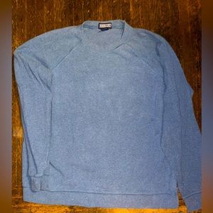 Lands End Heathered blue/grey sweater
